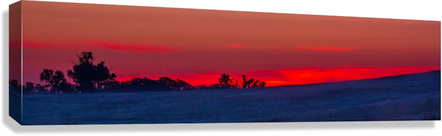 Crimson Nebraska Sunset