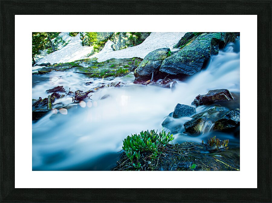 Small Stream From Snow Melt In Rocky Mountain National Park Colo Picture Frame print