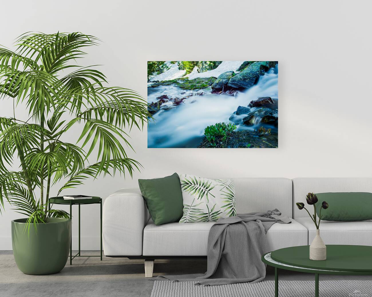 Small Stream From Snow Melt In Rocky Mountain National Park Colo Reproduction