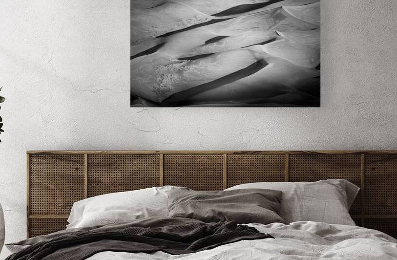 Sand Dune Shadows In B&W by Prairie Wind Imagery
