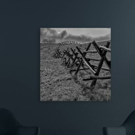 Colorado Ranch Fence Line In B&W by Prairie Wind Imagery