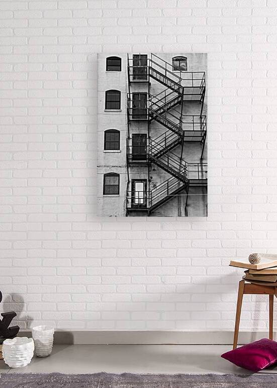 Windows And Fire Escape by Prairie Wind Imagery