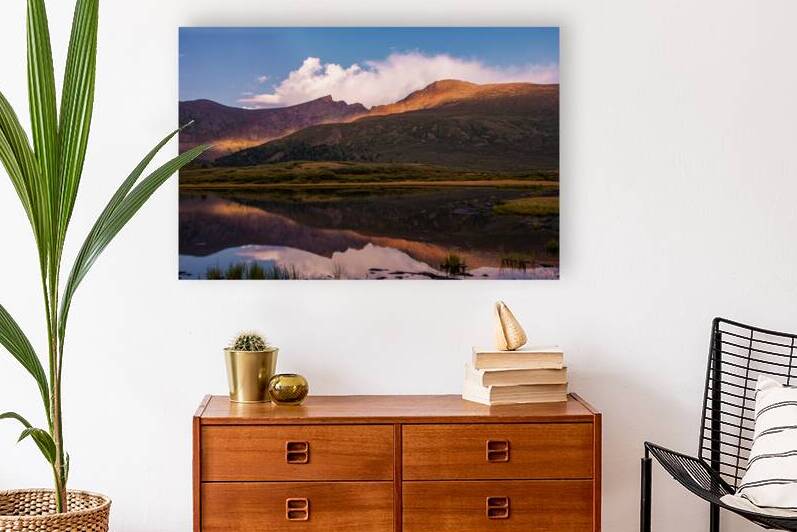 Aspenglow On Mount Bierstadt Colorado by Prairie Wind Imagery