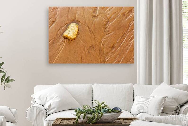 Sand Pattern With Rock by Prairie Wind Imagery