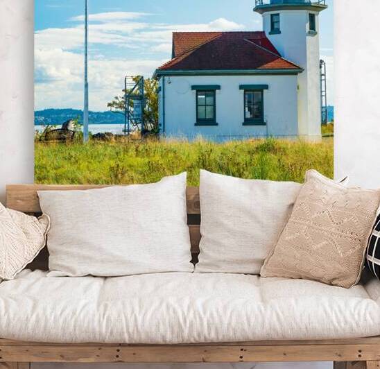 Little Lighthouse On The Sound by Prairie Wind Imagery
