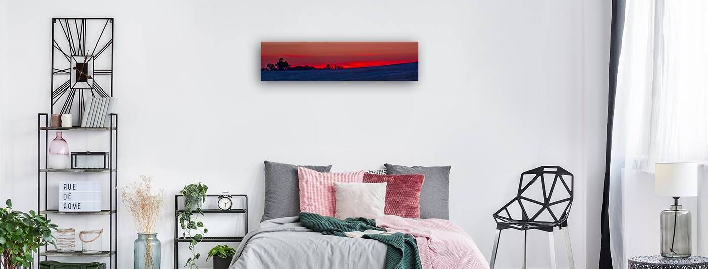 Crimson Nebraska Sunset by Prairie Wind Imagery