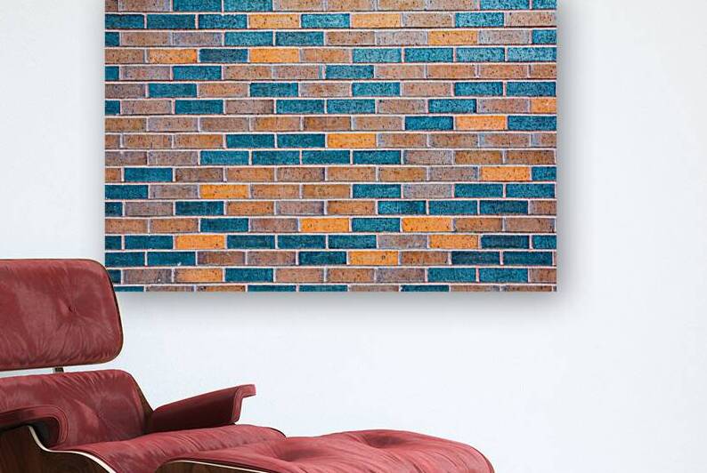 Colorful Brick Wall by Prairie Wind Imagery