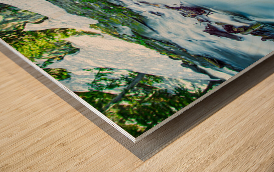 Small Stream From Snow Melt In Rocky Mountain National Park Colo Wood print