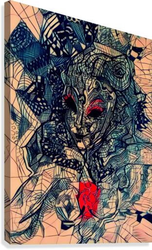 Broken hearts & Painted faces Canvas Print