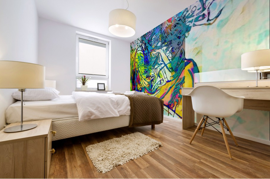 SunDripped Angel Mural print