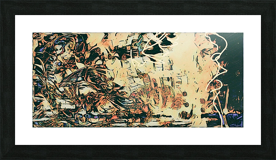 His eyes fixed Picture Frame print