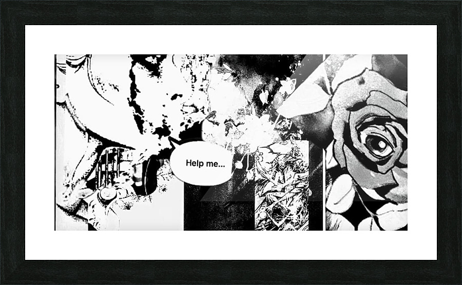 Help me Picture Frame print