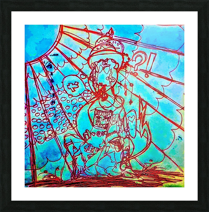 Adventures in technicolor Picture Frame print