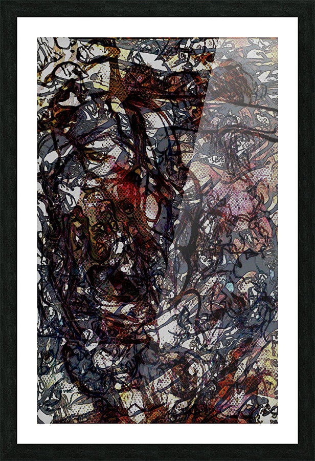 Expression through contemporary gestures Picture Frame print