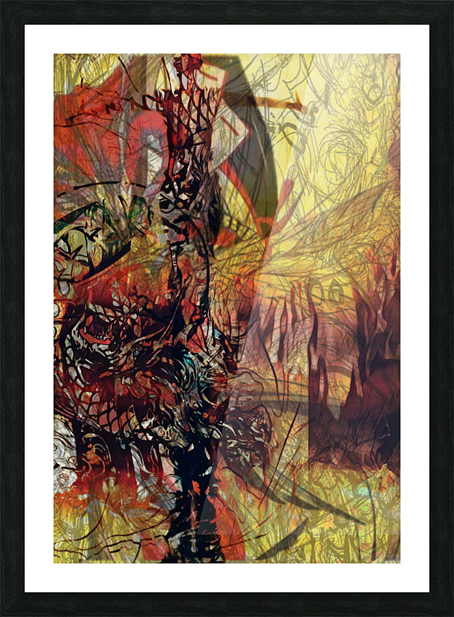 Phoenix from the ashes. Picture Frame print