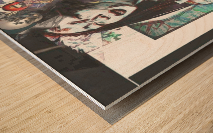 Savage hearts Wood print