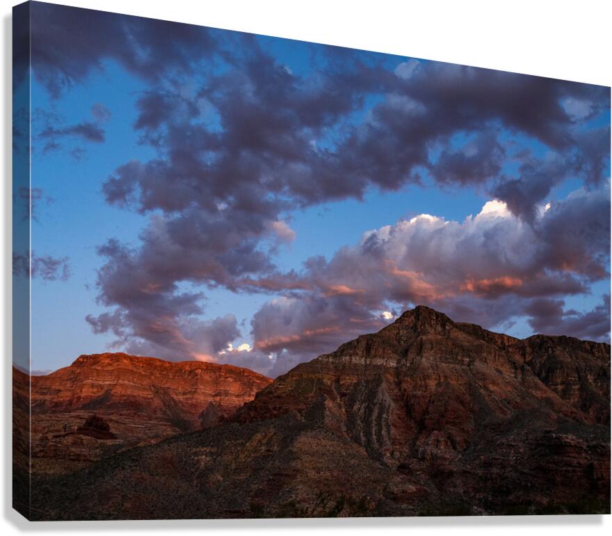 Virgin River Gorge Sunset  Canvas Print