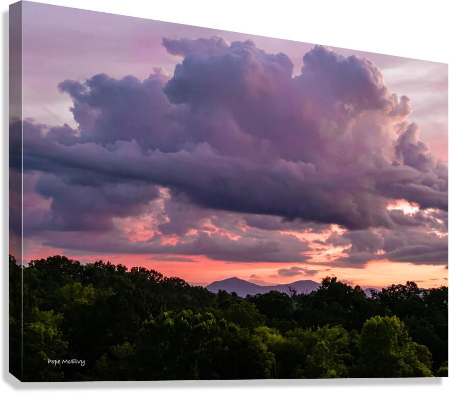 Purple Sunset Glow Canvas Print