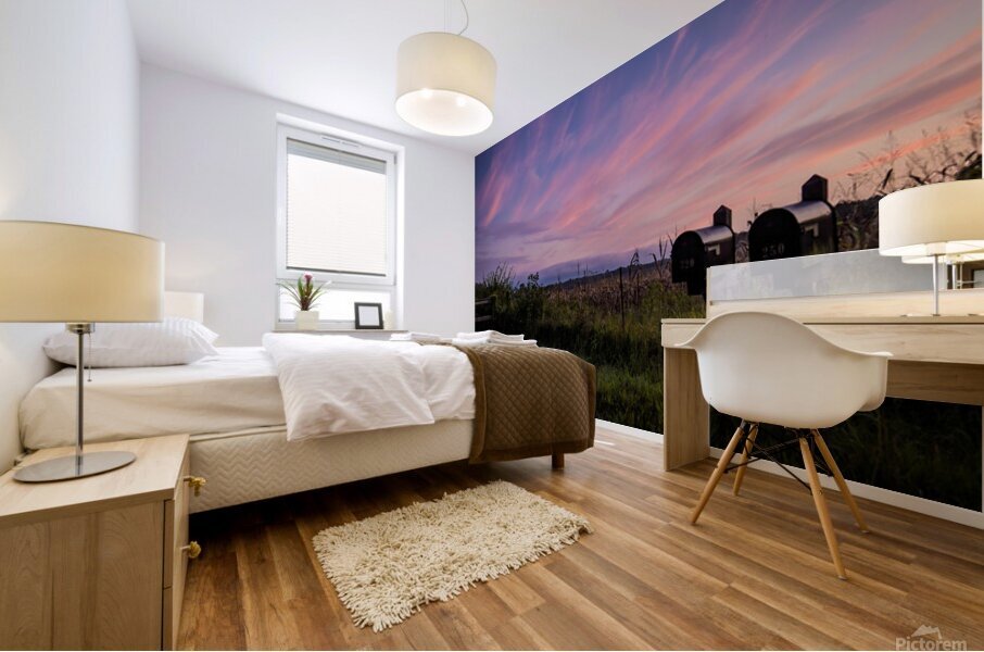 Rural Sunset Mural print
