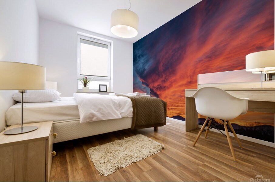 Sunset Explosion Mural print