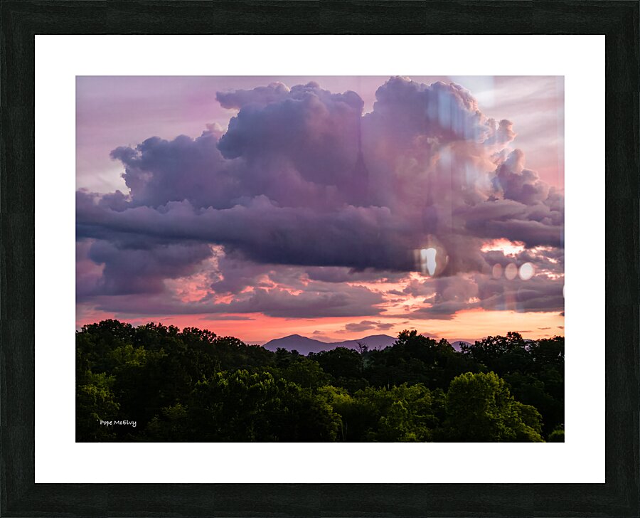 Purple Sunset Glow Picture Frame print