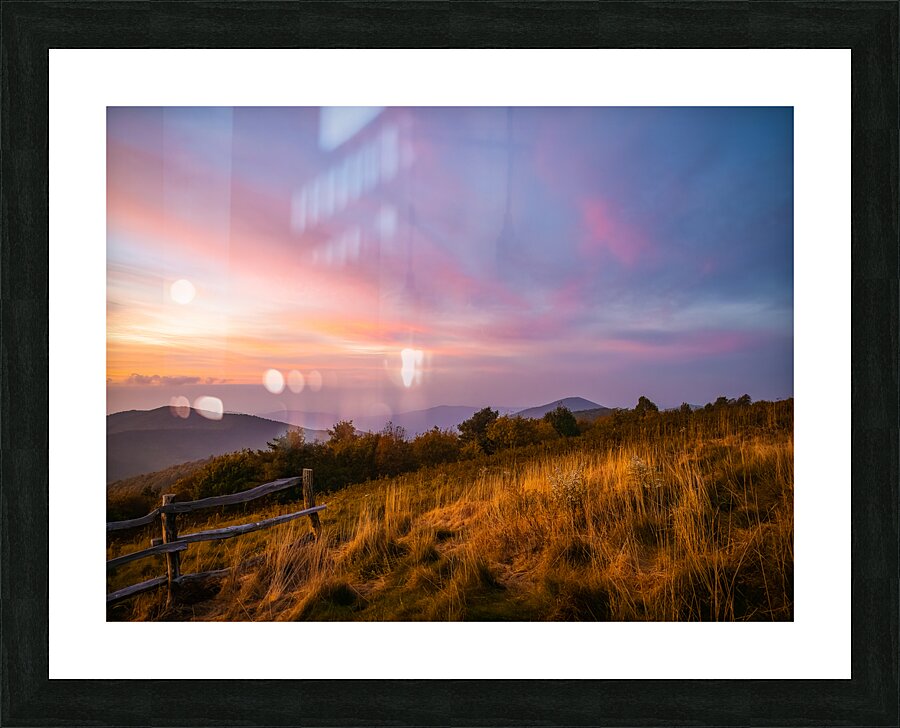 Max Patch Dusk Picture Frame print