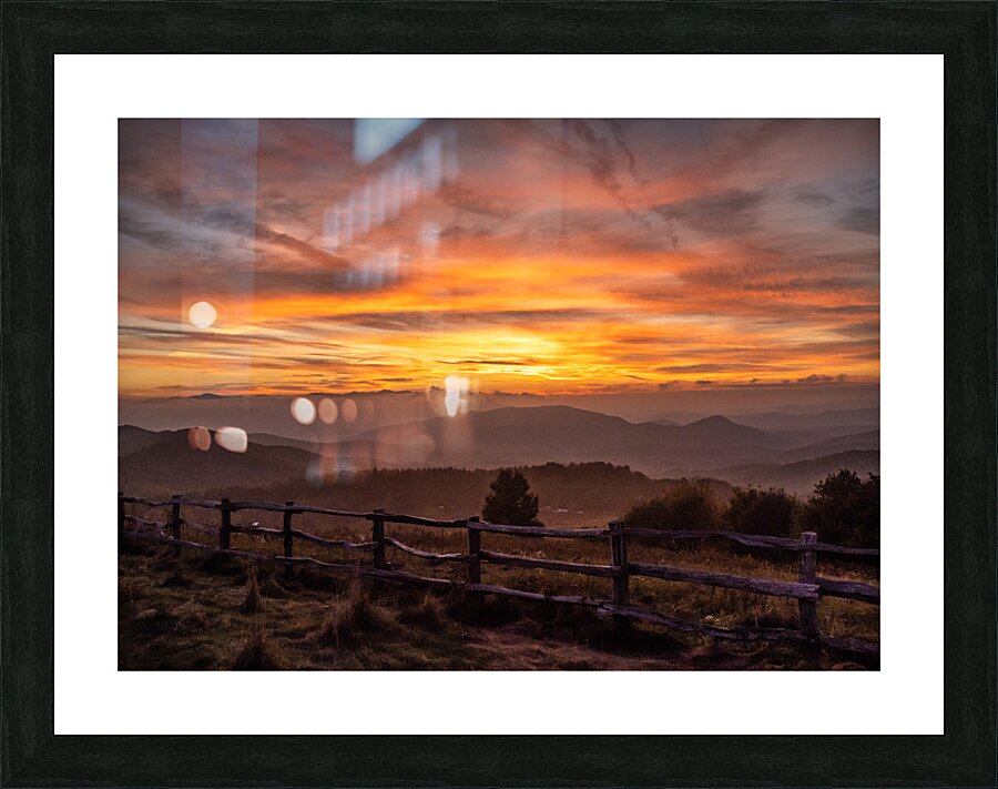 Sunset at Max Patch Picture Frame print