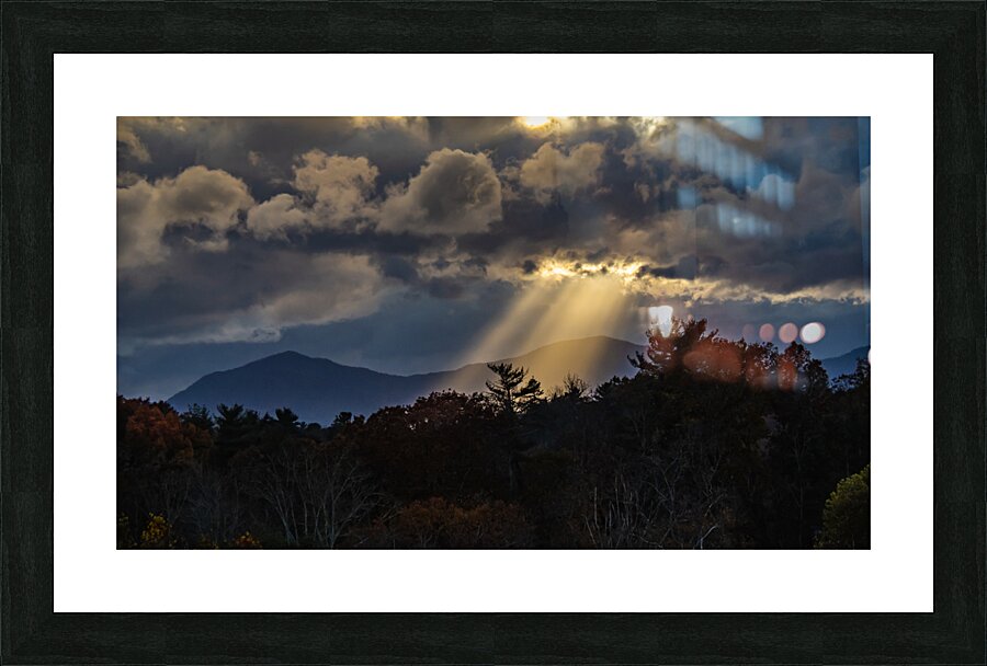 Rays Over Big Butt Mountain Picture Frame print