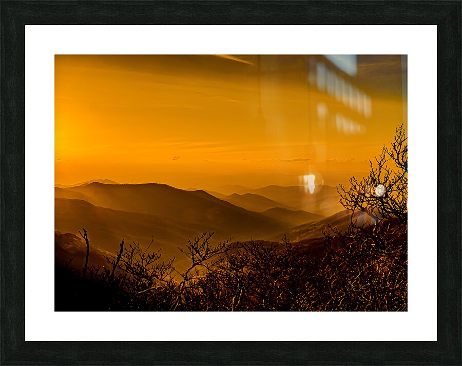 Craggy Gardens Sunset Picture Frame print