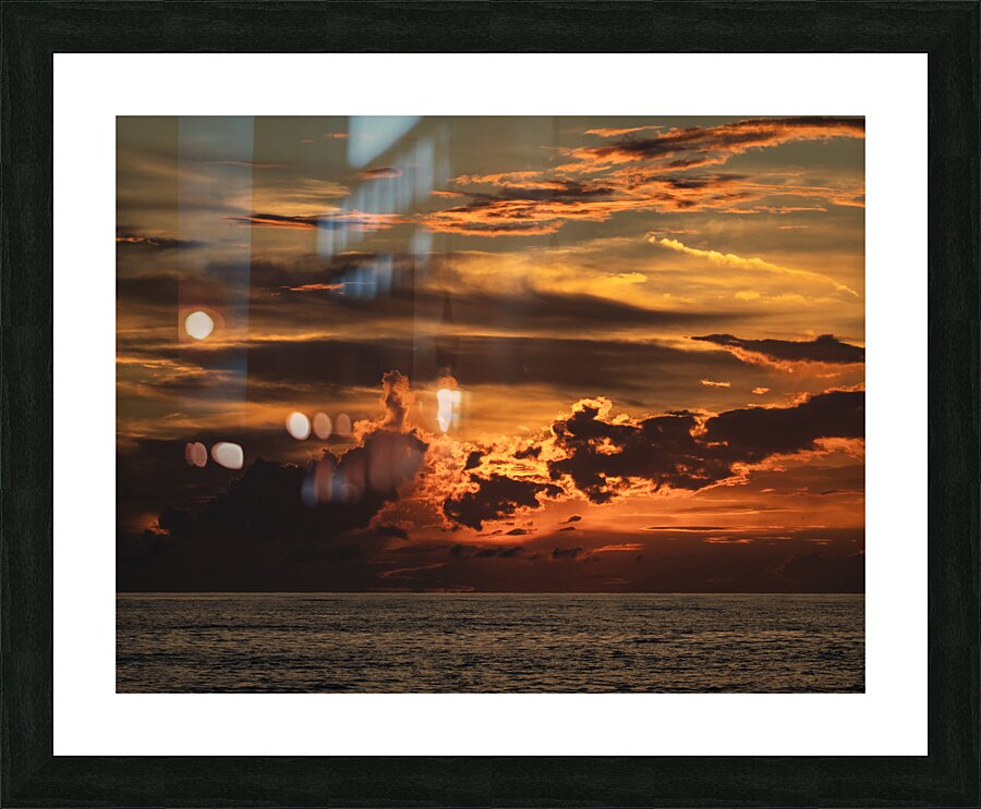 Gulf Sunset Picture Frame print