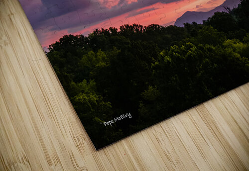 Purple Sunset Glow Pope McElvy puzzle