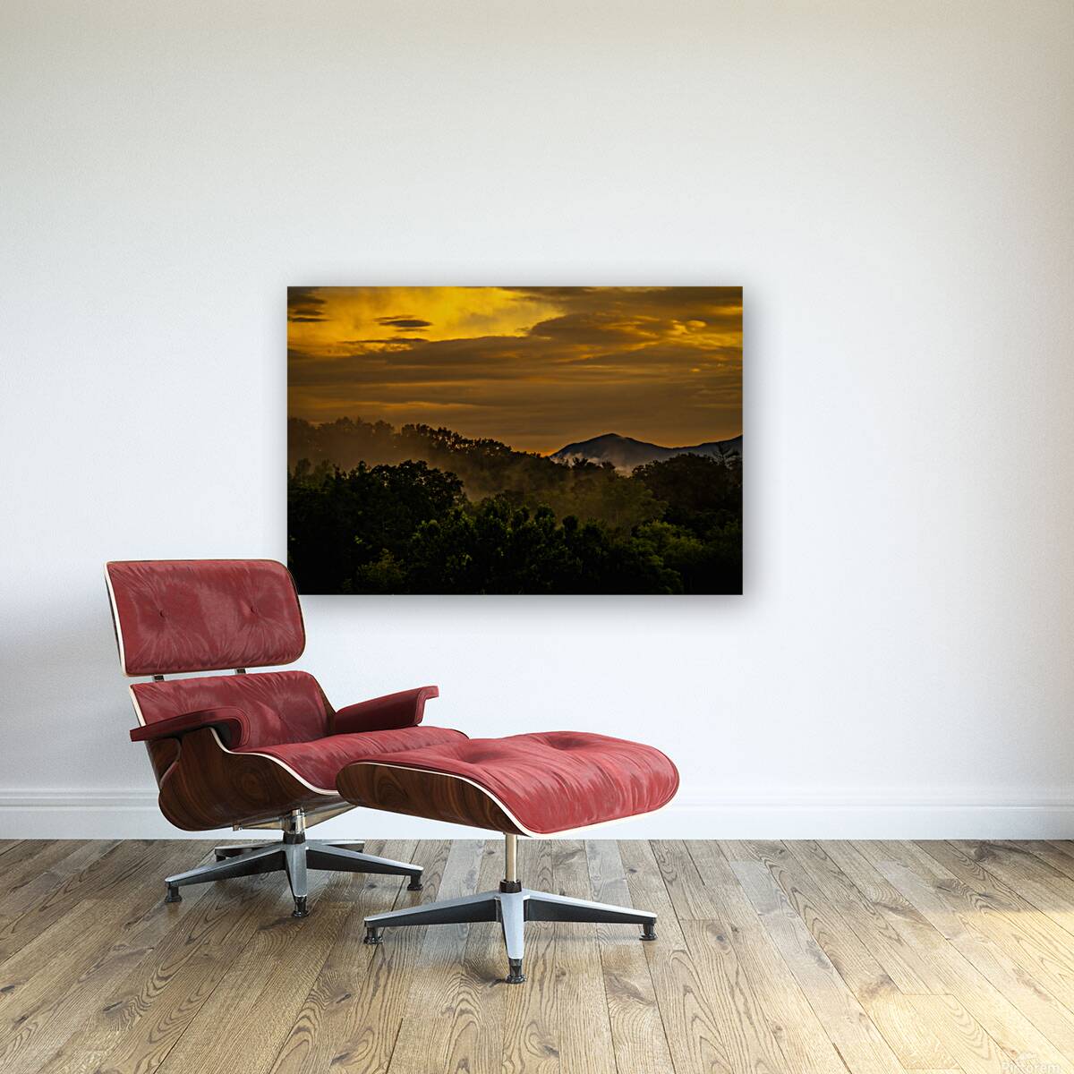 Misty Sunset Reproduction