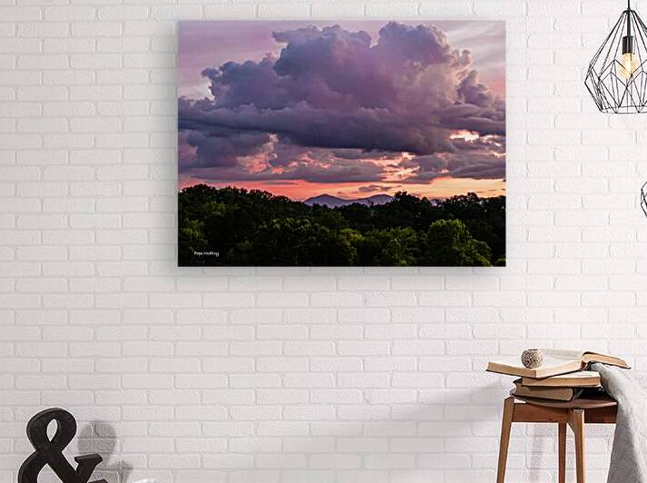 Purple Sunset Glow Reproduction