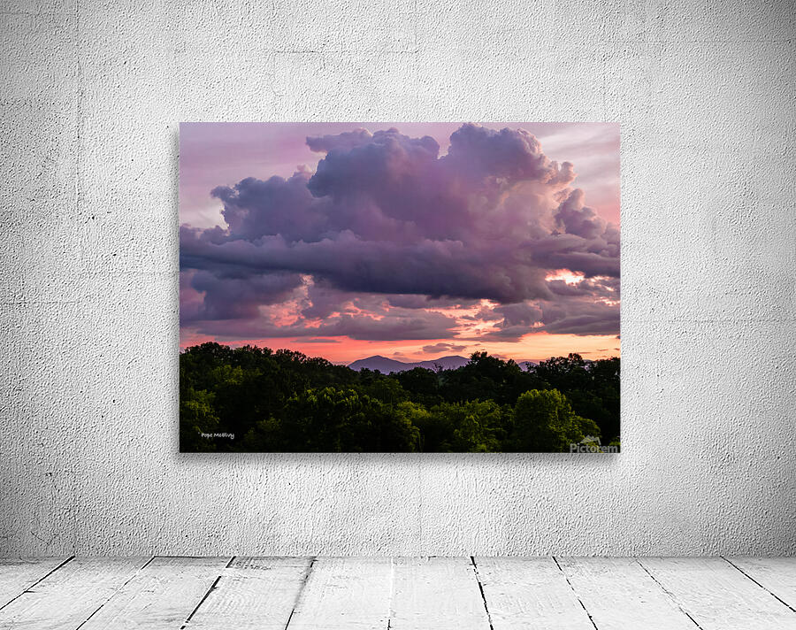 Purple Sunset Glow Wall Preview