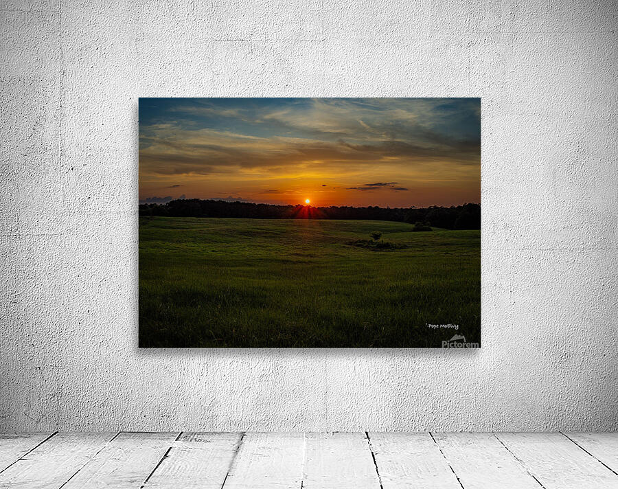 Sunset Over Pasture Wall Preview