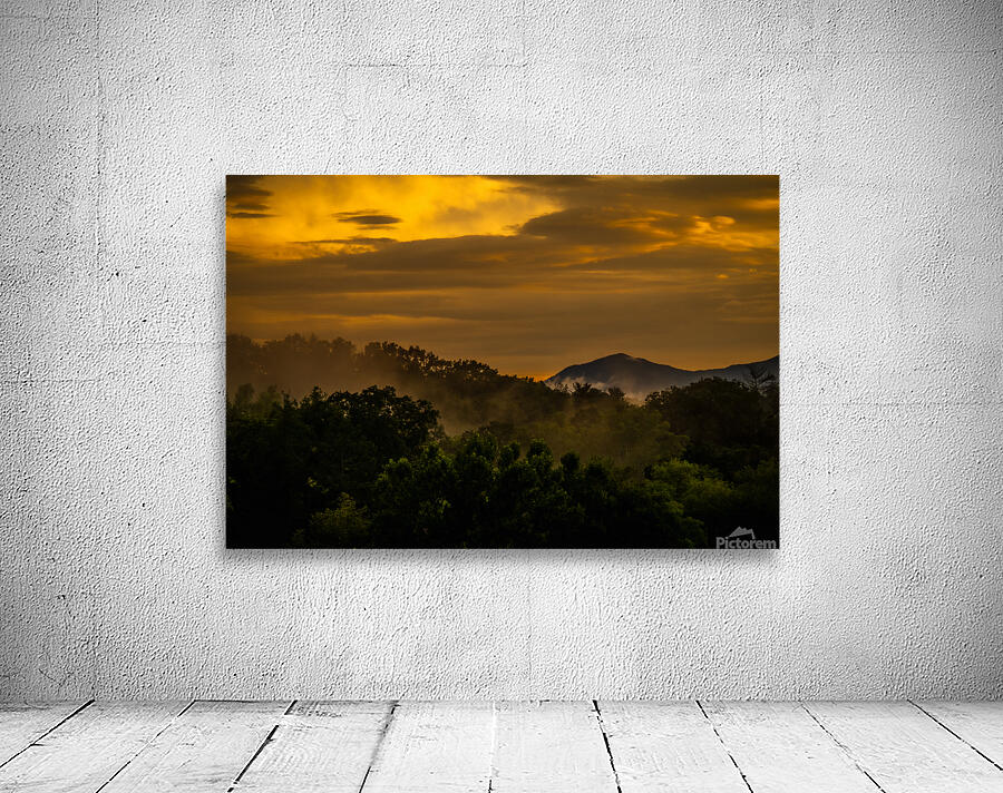 Misty Sunset Wall Preview