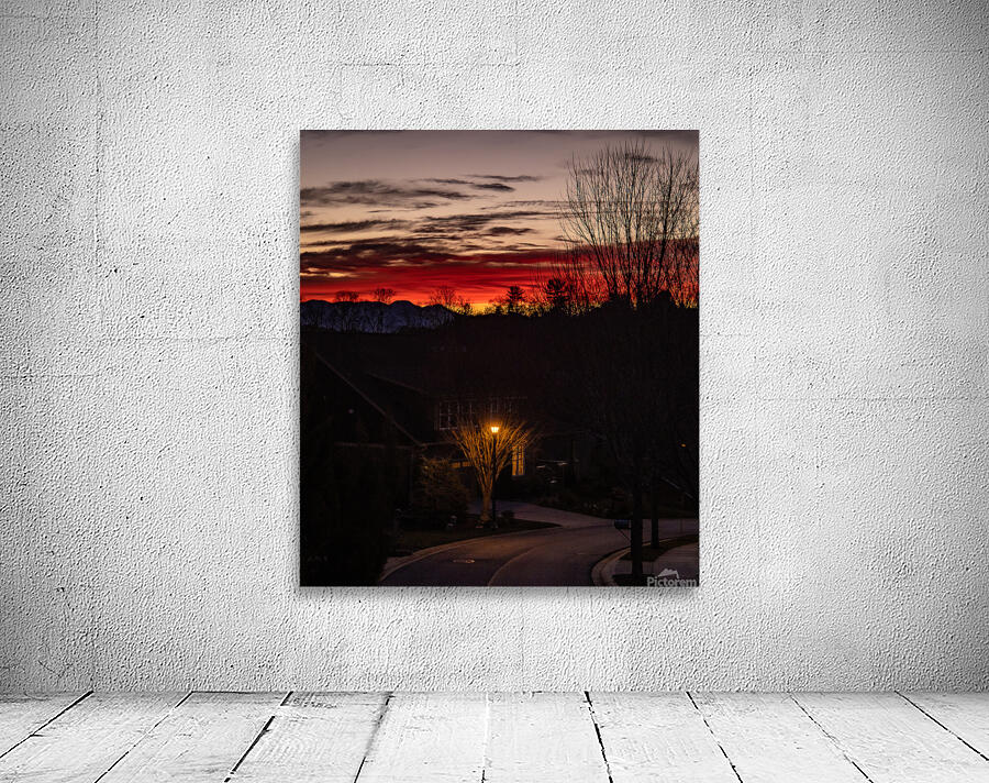 Blood Red Sunset Wall Preview