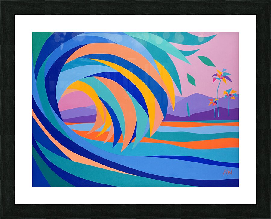 The whimsical wave Picture Frame Printing