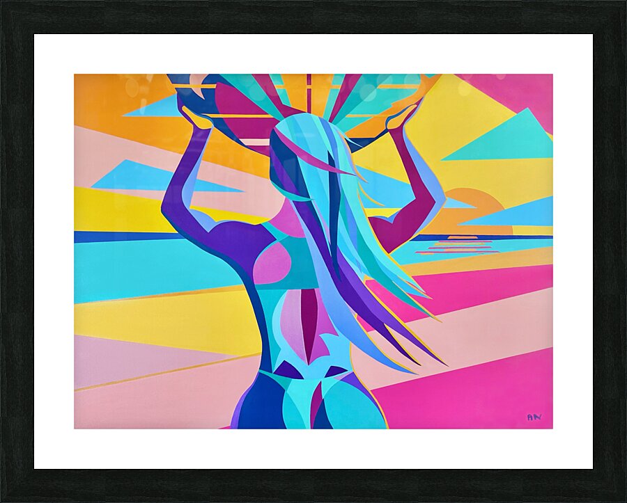 Surf At Dusk Picture Frame Printing