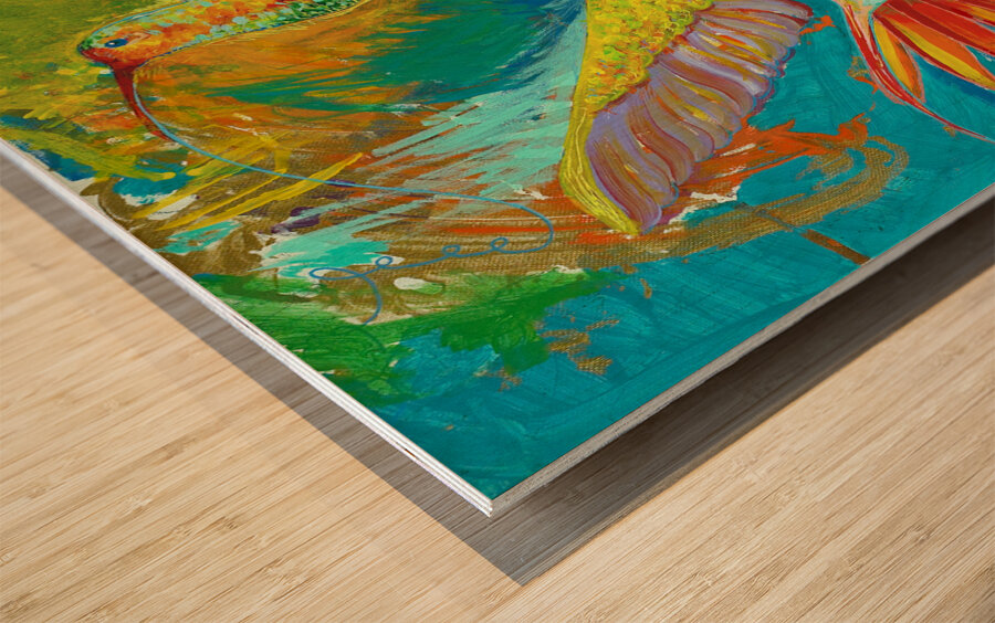 Jardin Sauvage II Wood print