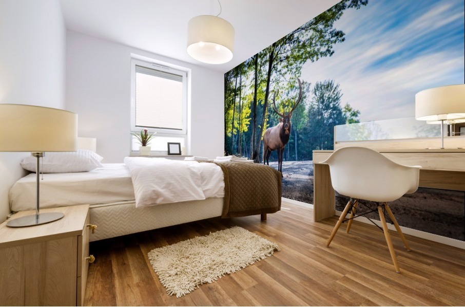 The Elk Mural print