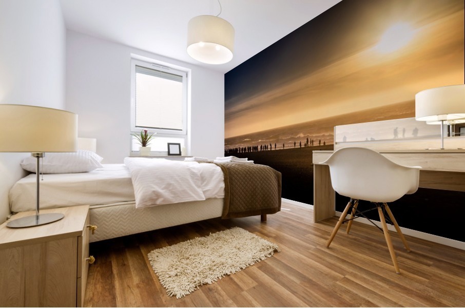 Ocean Beach Sunset Mural print