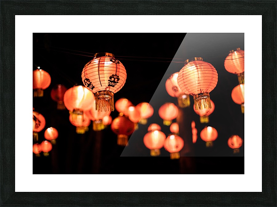 The Lanterns Picture Frame print