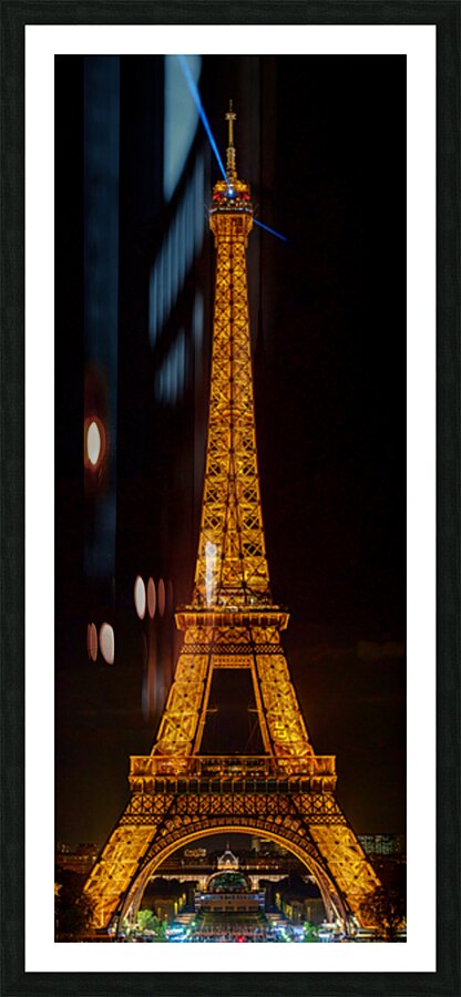 Panoramic Eiffel Tower Picture Frame print