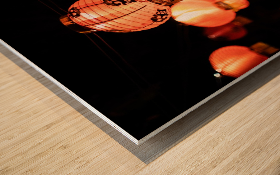 The Lanterns Wood print