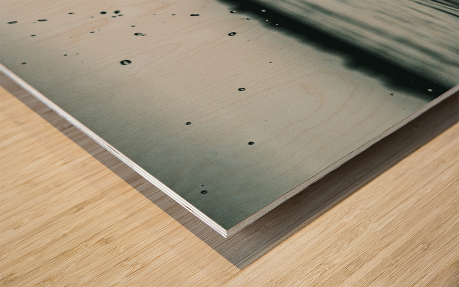 The Splash Wood print
