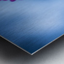 Pink and Blue Metal print