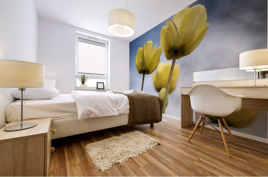 Yellow Cascade Mural print