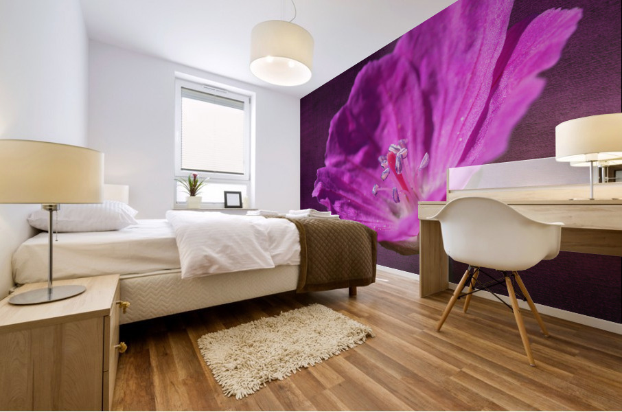 Bloody Geranium Mural print