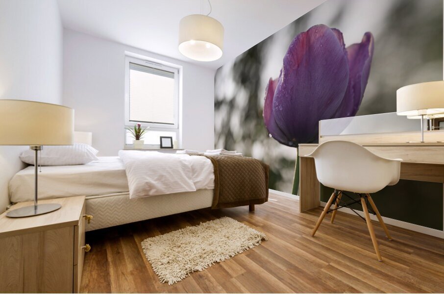 Purply Blue Beauty Mural print